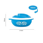 CELLO Hot Serve Insulated Inner Steel Casserole Set of 3, Blue (500ml, 850ml, 1500ml) | Hot Box for Kitchen | Hot Pot | Grocsy