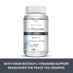 Vokin Biotech L-Theanine-Support Relaxation - 90 Vegetarian Capsules | Grocsy