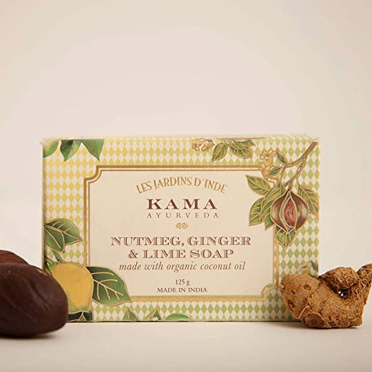 Kama Ayurveda Nutmeg, Ginger & Lime soap 125gm | Grocsy