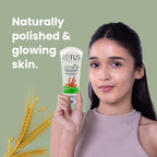 Lotus Herbals WhiteGlow Skin Brightening Oatmeal & Yogurt Gentle Exfoliator Scrub | Grocsy