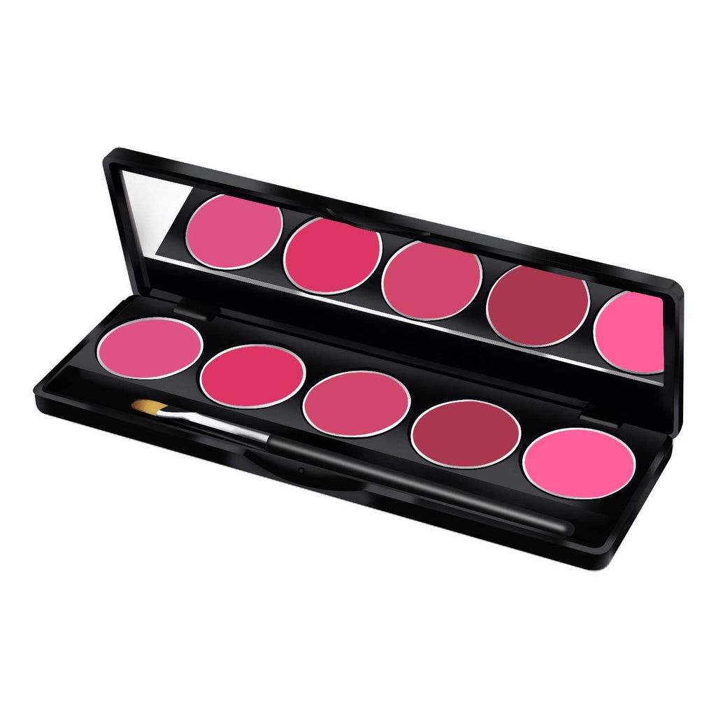Glamgals Hollywood-U.S.A 5 Color Lipstick Palette, Dark Pink | Grocsy