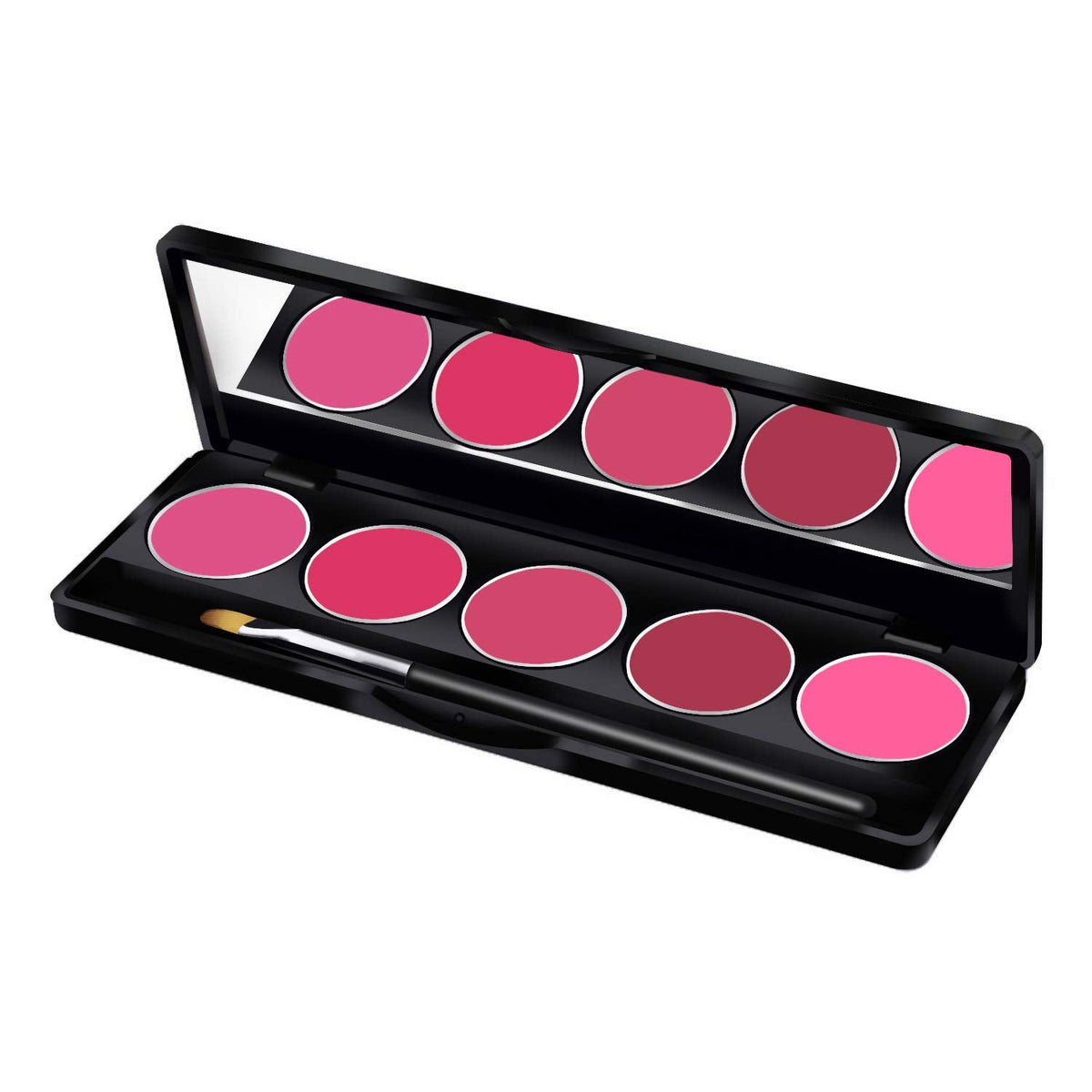 Glamgals Hollywood-U.S.A 5 Color Lipstick Palette, Dark Pink | Grocsy