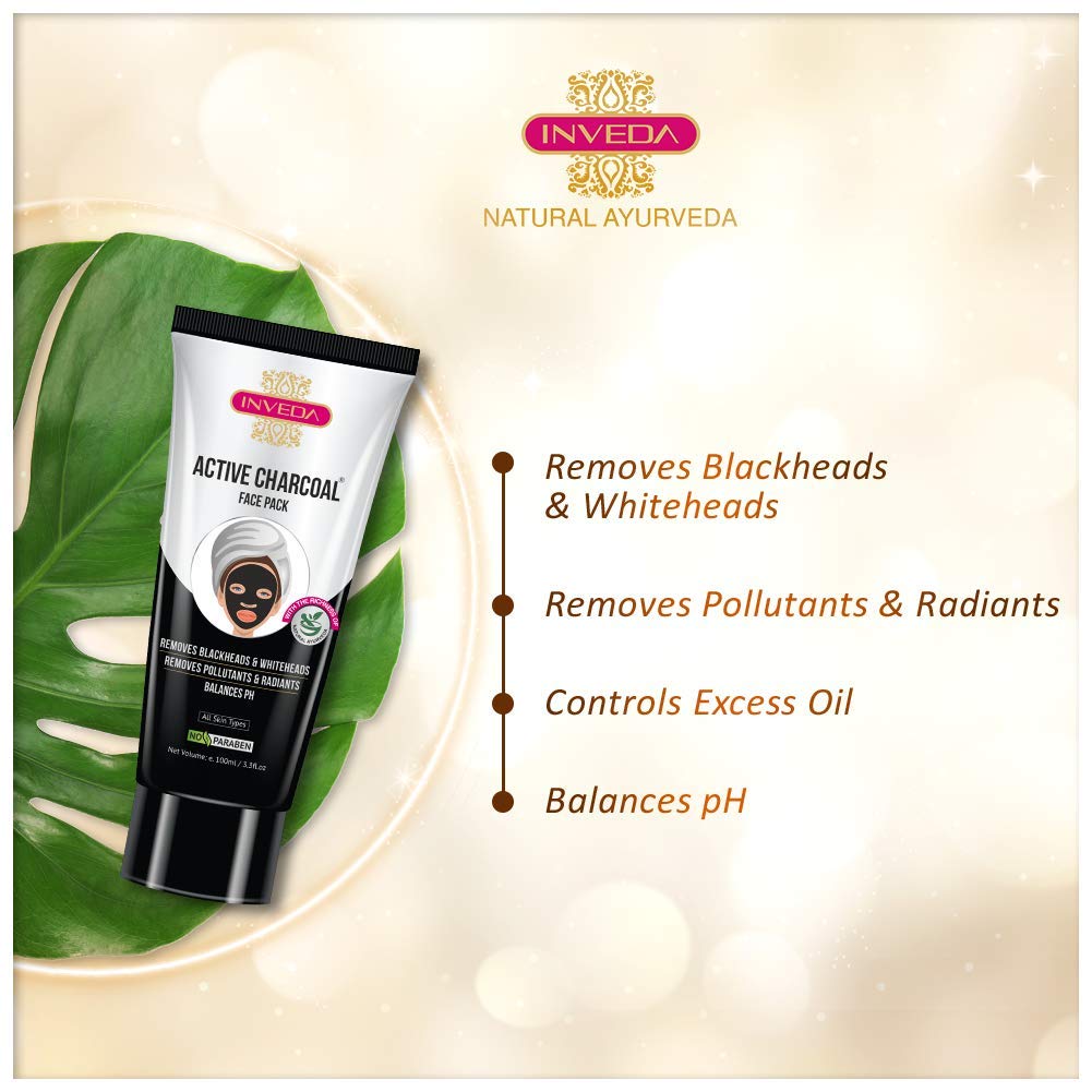 Inveda Active Charcoal Face Pack | Grocsy