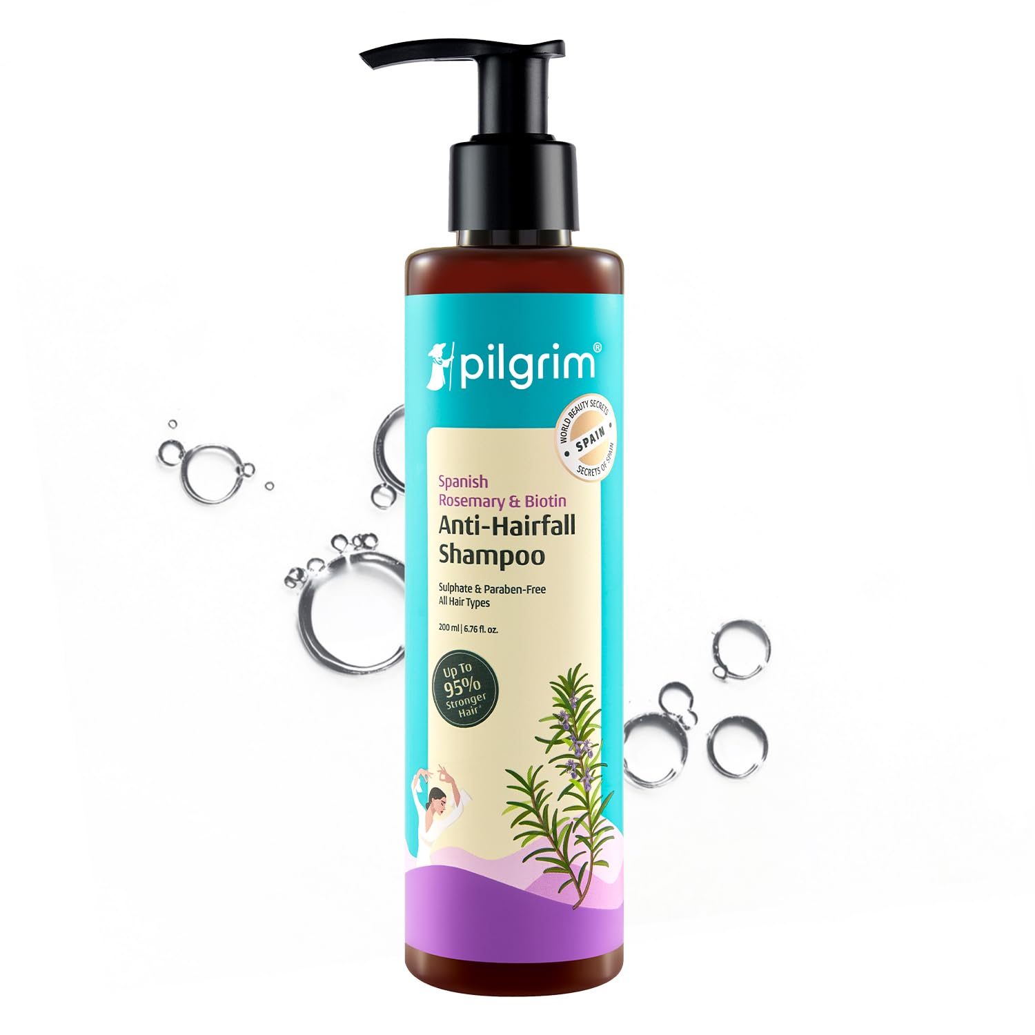 Pilgrim Spanish Rosemary Anti-Hairfall Shampoo (GTM) | Grocsy