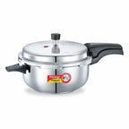Prestige Deluxe Alpha Stainless Steel Deep Pan Pressure Cooker, 5 Litres, Silver | Grocsy