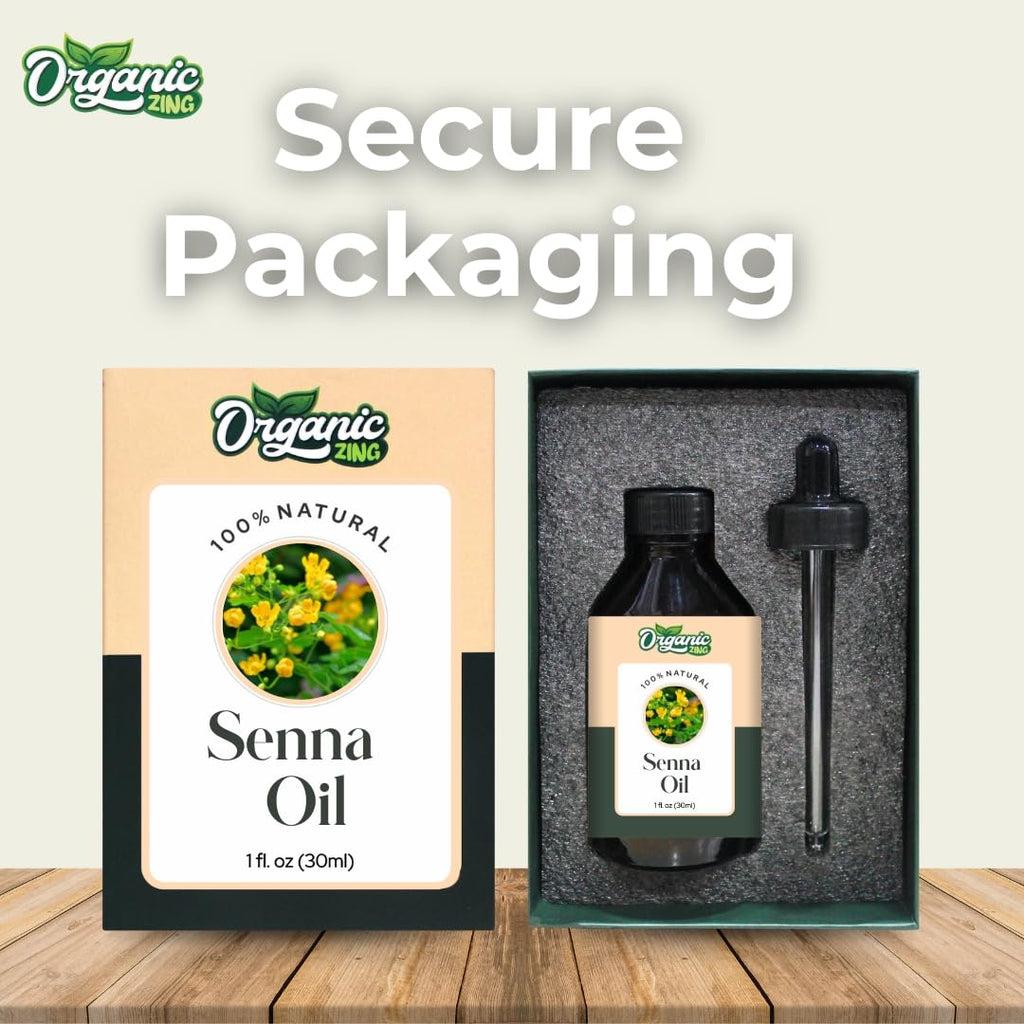 Organic Zing Senna (Cassia Senna) Oil | Pure & Natural Carrier Oil for Skincare & Haircare | Grocsy