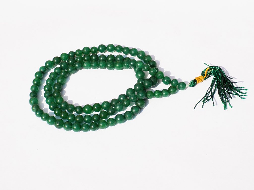Kannssky Green Agate Hakik Japa Mala | Grocsy