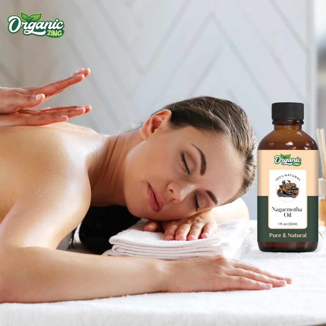 Organic Zing Nagarmotha (Cyperus Scariosus) Oil | Pure & Natural Essential Oil for Aroma, Diffuser, Skincare & Massage | Grocsy