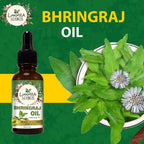 Luxura Sciences Organic Bhringraj Oil Pure and Natural Premium Therapeutic Grade Oil | Grocsy
