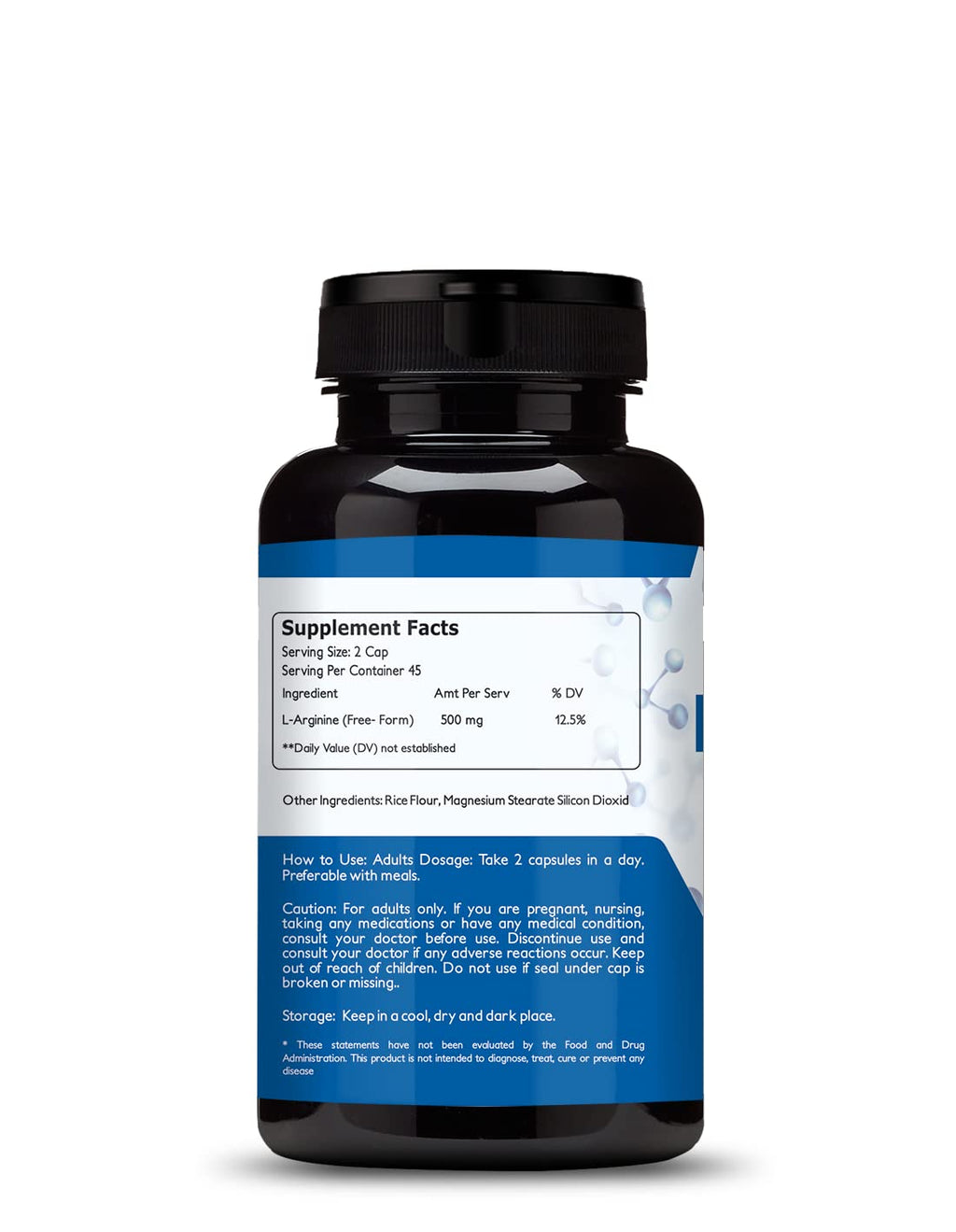 Vokin Biotech L Arginine 500mg With Essential Amino Acid and Nitric Oxide | Grocsy