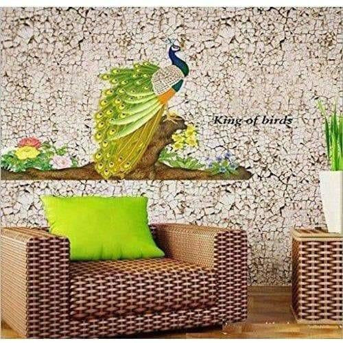 Multicolor - Decals Design Peacock Bird Wall Sticker | Grocsy