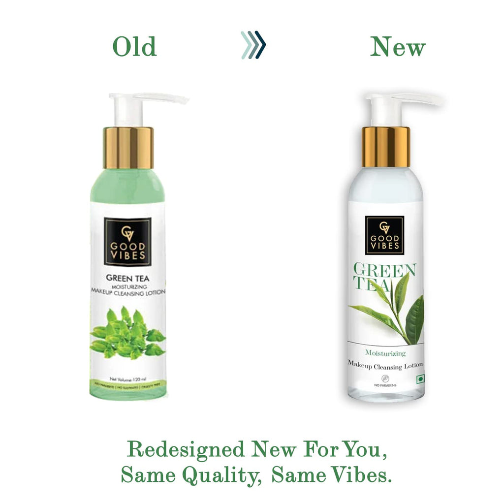 Good Vibes Moisturizing Makeup Cleansing Lotion - Green Tea | Grocsy