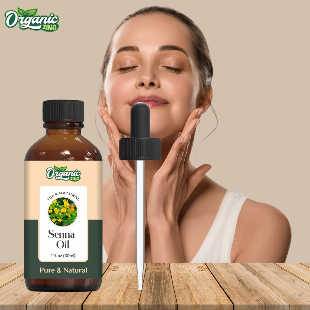 Organic Zing Senna (Cassia Senna) Oil | Pure & Natural Carrier Oil for Skincare & Haircare | Grocsy