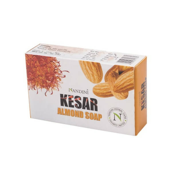 Nandini Herbal Kesar Almond Soap | Grocsy