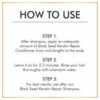 Nuerma Science Keratin Repair Black Seed Hair Conditioner to Deep Cleanse, Heat Repair & Hair Fall Control | Grocsy