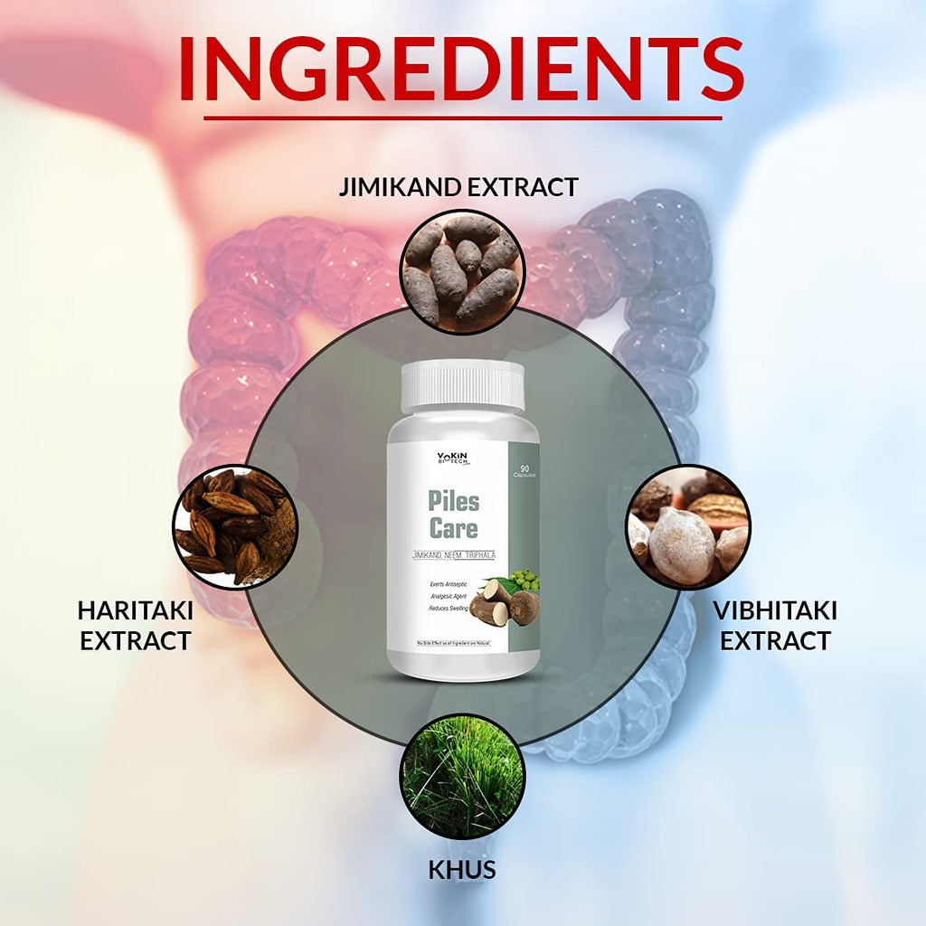 Vokin Biotech Piles Care Capsules | Grocsy