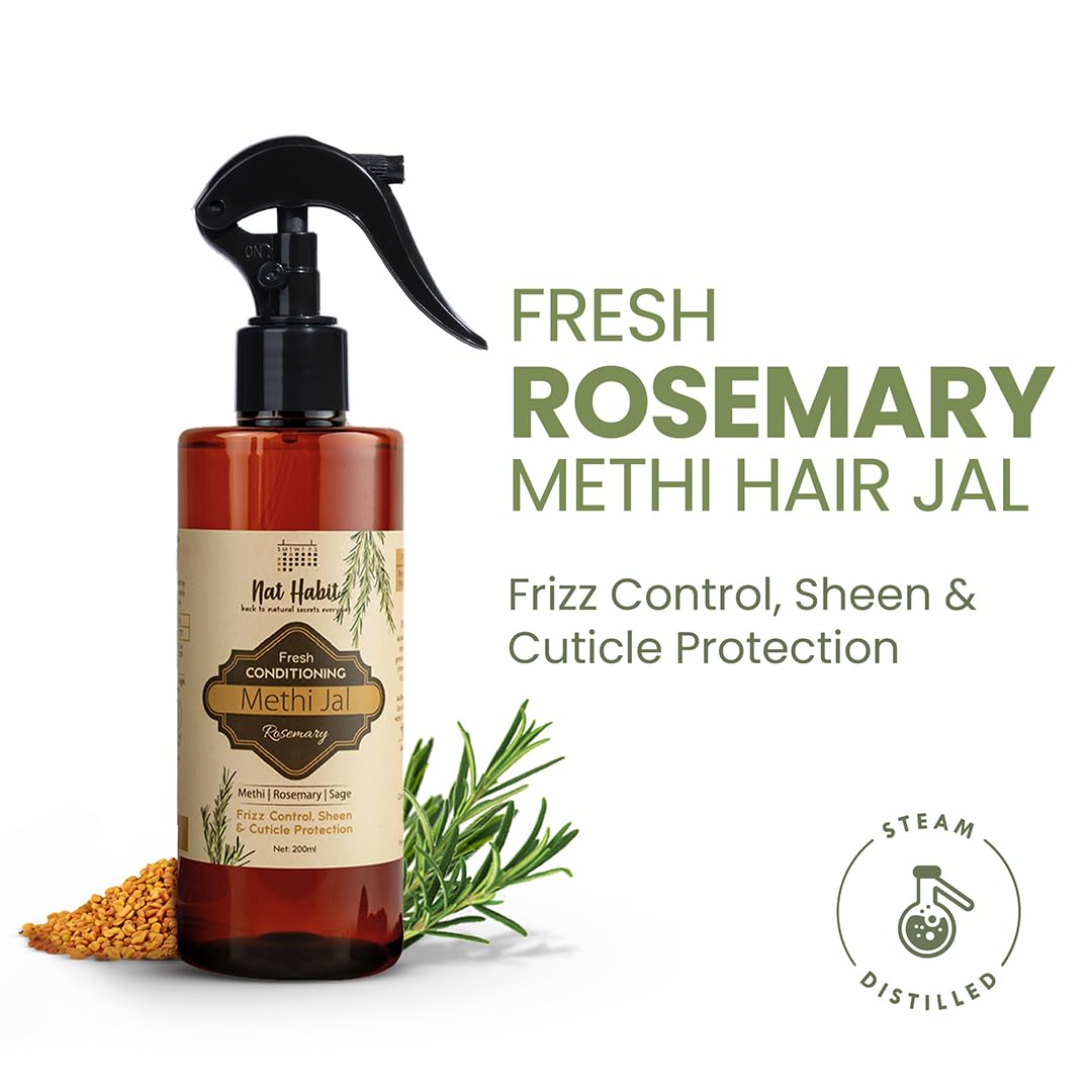 Nat Habit Fresh Conditioning Methi Jal Rosemary Hair Serum | Grocsy