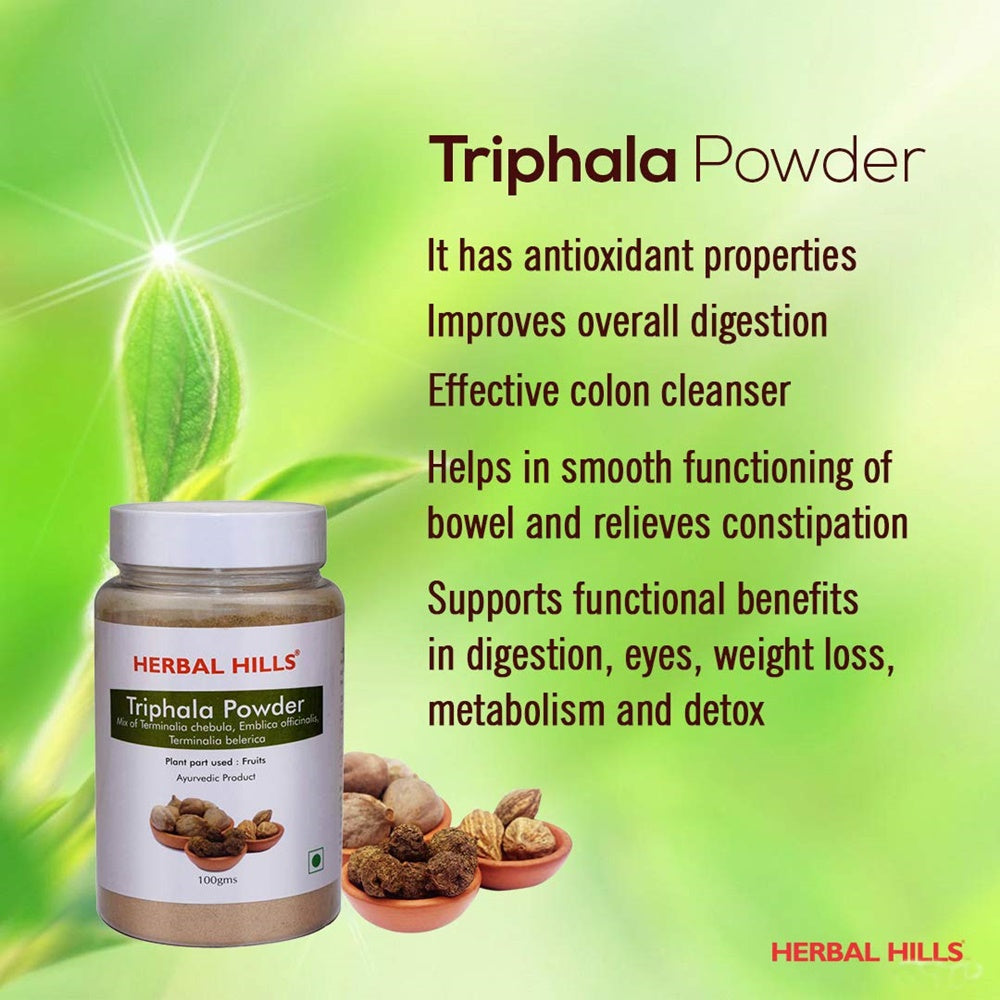 Herbal Hills Ayurveda Organic Triphala Powder | Grocsy