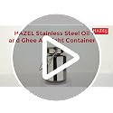 HAZEL Stainless Steel Oil and Ghee Air Tight Container-4 Litre | Grocsy