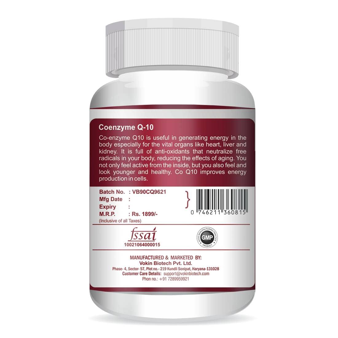 Vokin Biotech 100% Natural Coenzyme Q | Grocsy