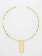 NVR Women Gold-Polished Circular Choker Necklace | Grocsy