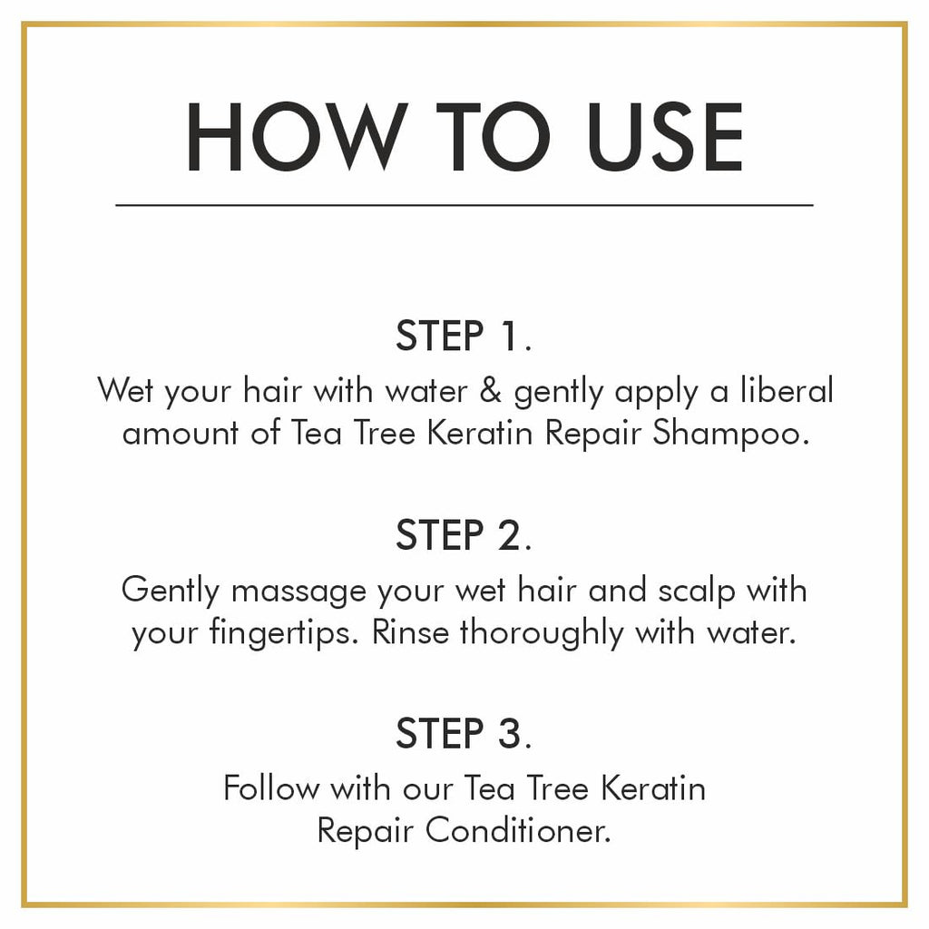 Nuerma Science Keratin Repair Tea Tree Shampoo for Shine, Soft & Frizz-Free Hair Damage Repair | Grocsy