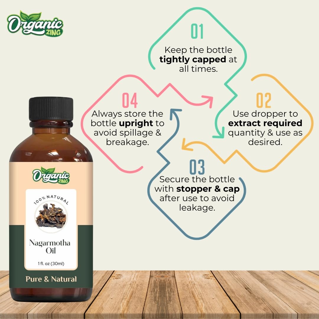 Organic Zing Nagarmotha (Cyperus Scariosus) Oil | Pure & Natural Essential Oil for Aroma, Diffuser, Skincare & Massage | Grocsy