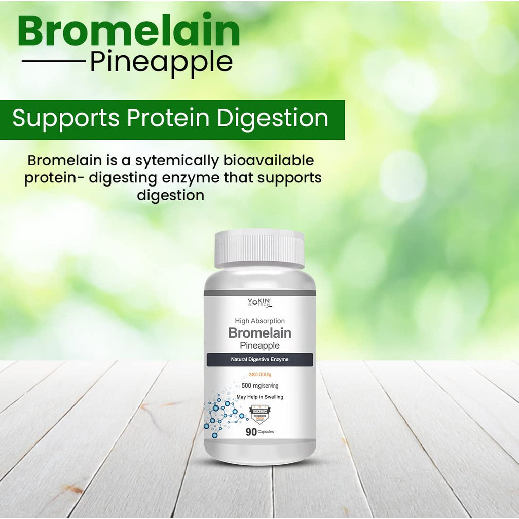 Vokin Biotech Bromelain Pineapple Capsules | Grocsy