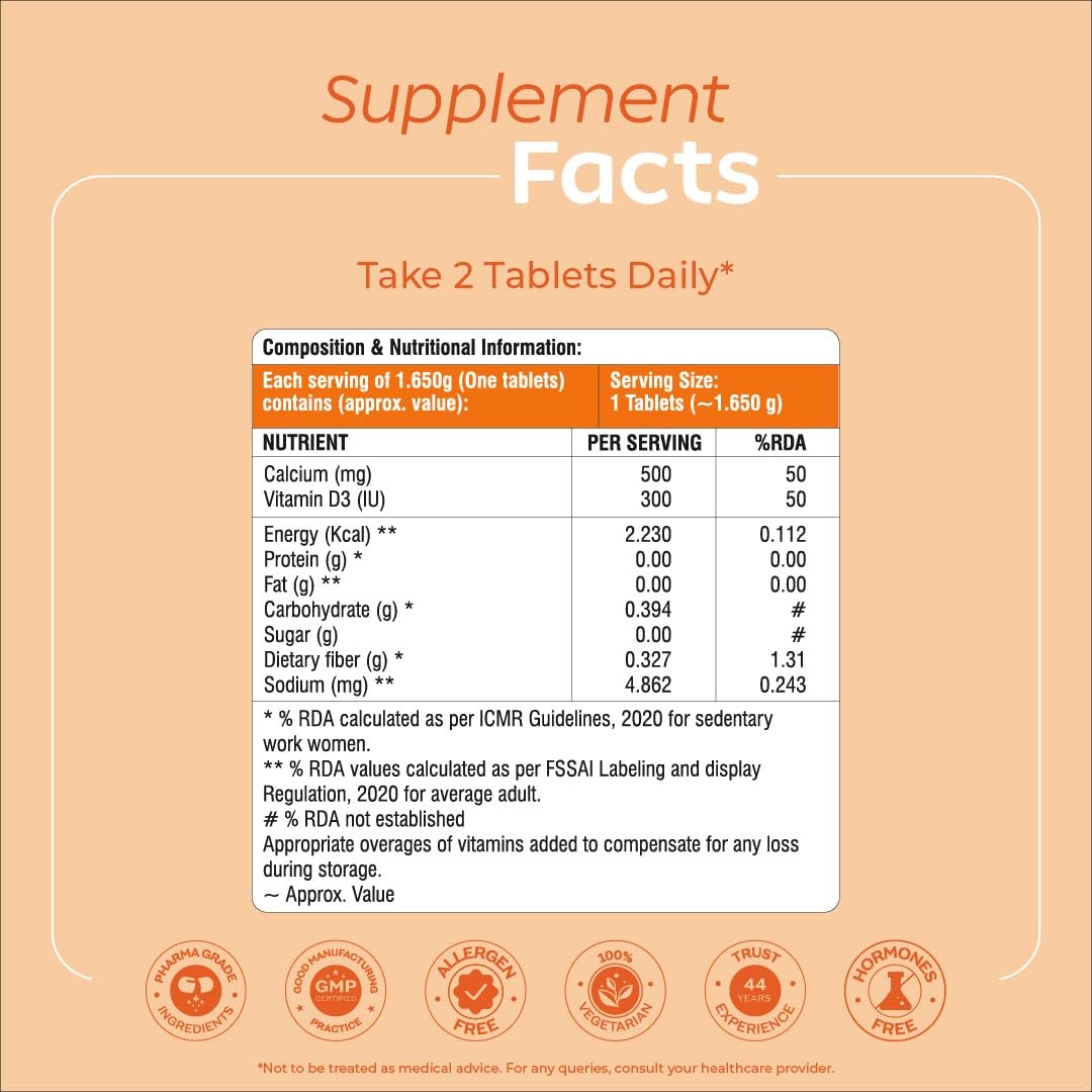 Arth Calcium Bone Health Support Tablets | Grocsy