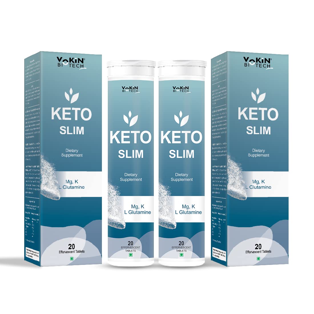 Vokin Biotech Keto Slim Tablets For Weight Loss Dietary Supplement Effervescent Water Soluble | Grocsy