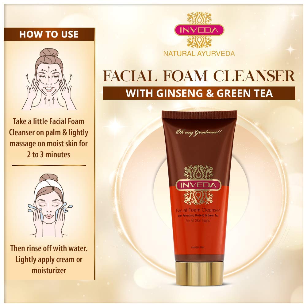Inveda Facial Foam Cleanser | Grocsy