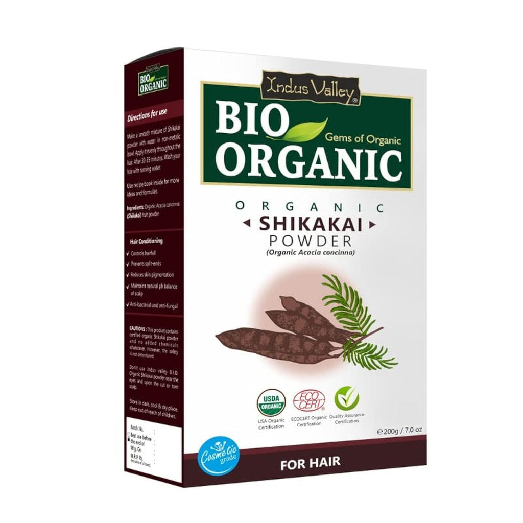 Indus Valley Bio Organic Shikakai Fruit Powder | Grocsy