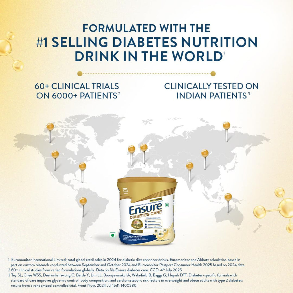 Ensure Diabetes Care Powder Vanilla Flavour - Sugar Free Health Drink | Grocsy