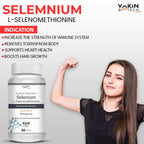 Vokin Biotech Selenium Capsules 40mcg - Superior Absorption - 90 Vegetarian Capsules | Grocsy