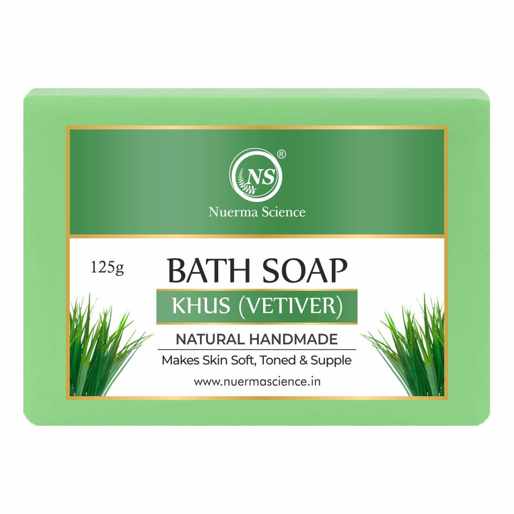 Nuerma Science Khus Vetiver Bath Soap | Makes skin soft, toned & supple | Grocsy