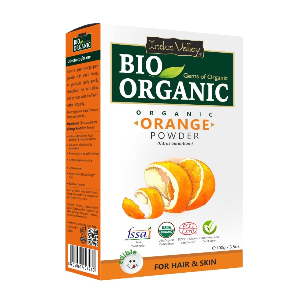 Indus Valley Bio Organic Orange Peel Powder | Grocsy