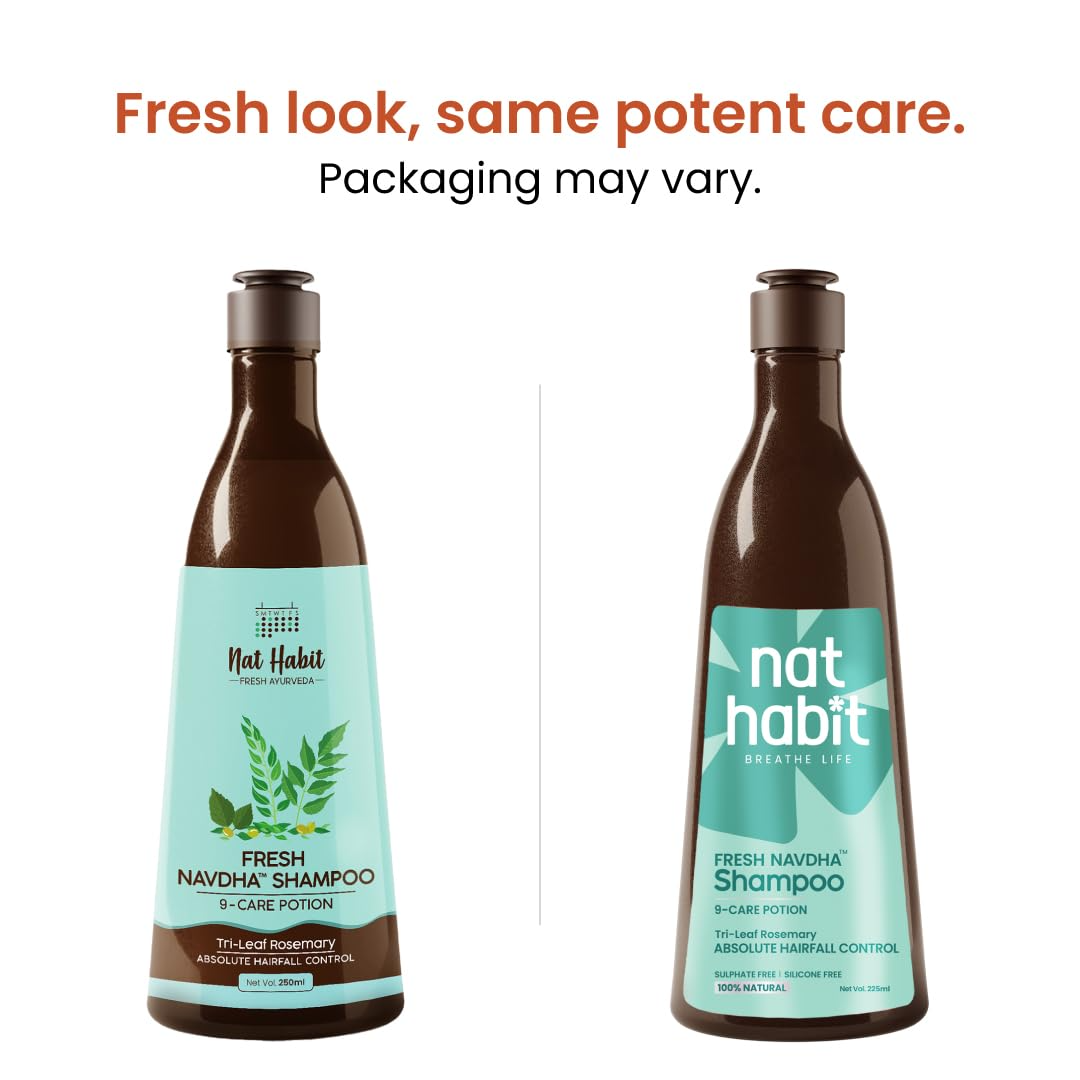 Nat Habit Tri-Leaf Rosemary Navdha Shampoo | Grocsy