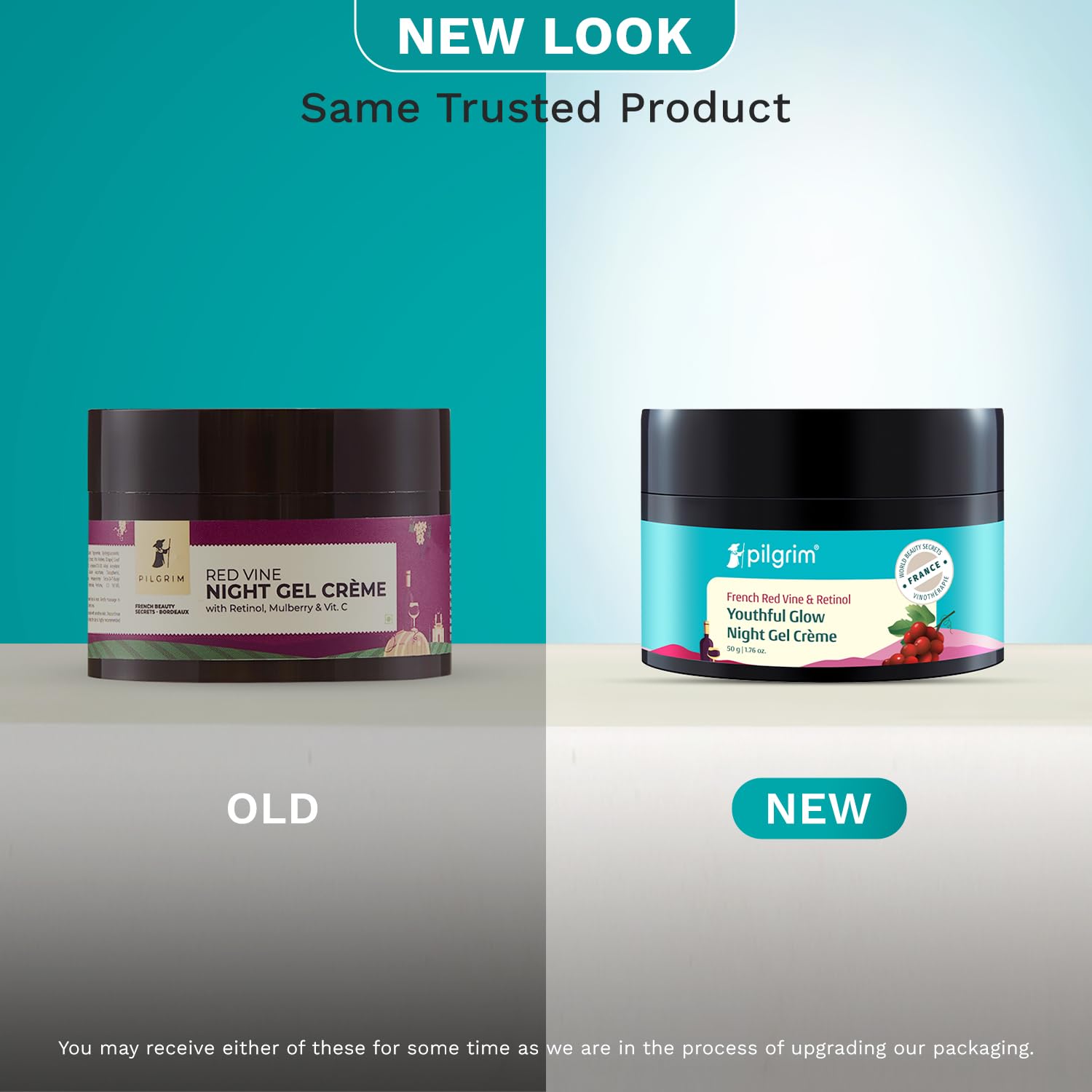 Pilgrim French Red Vine Anti Aging Night Cream with Retinol, Mulberry & Vitamin C For Glowing Skin & Skin Repair | Grocsy