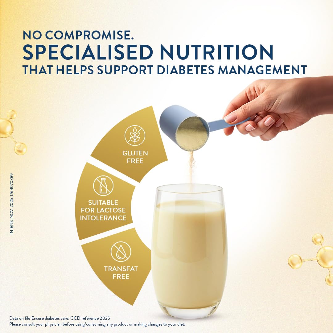 Ensure Diabetes Care Powder Vanilla Flavour - Sugar Free Health Drink | Grocsy