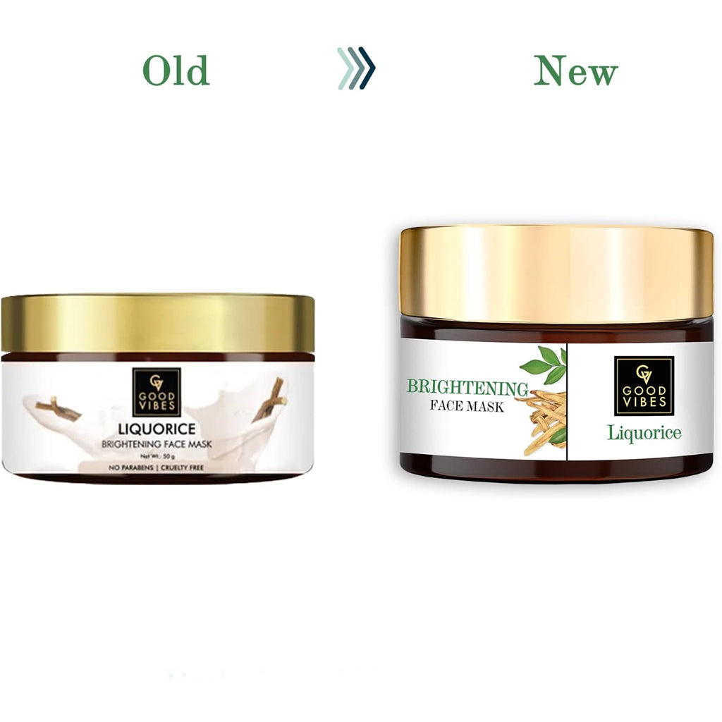 Good Vibes Brightening Face Mask - Liquorice | Grocsy