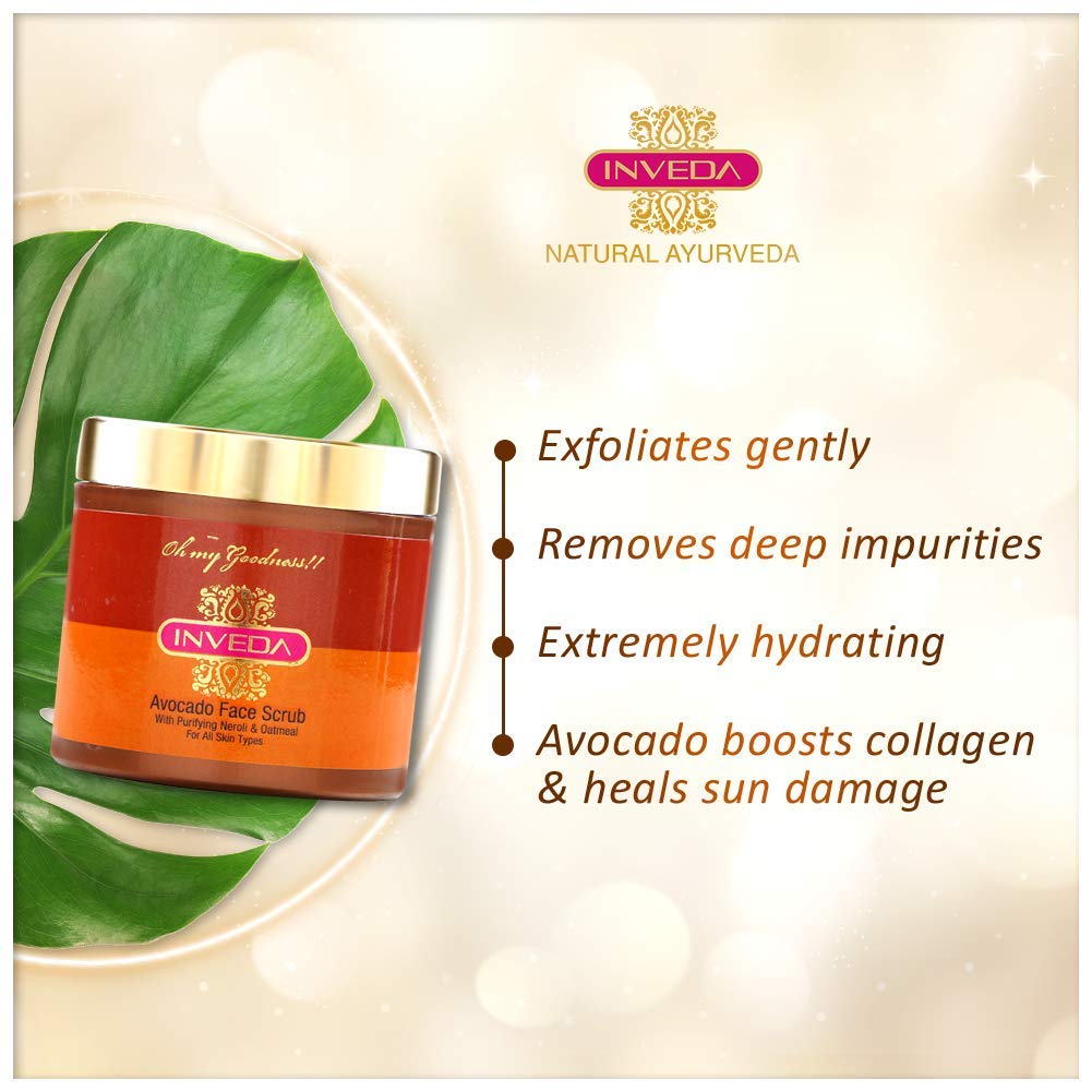 Inveda Avocado Face Scrub | Grocsy