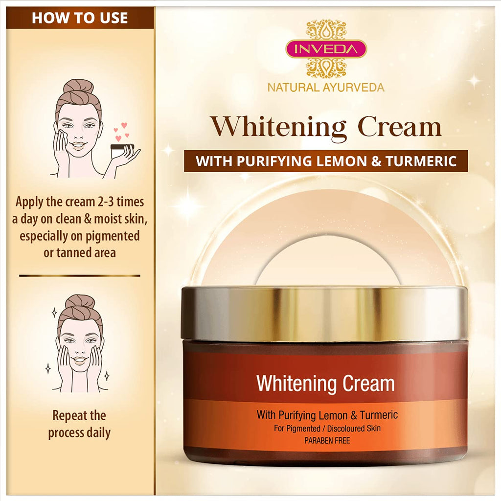 Inveda Whitening Cream with Purifying Lemon & Turmeric | Grocsy
