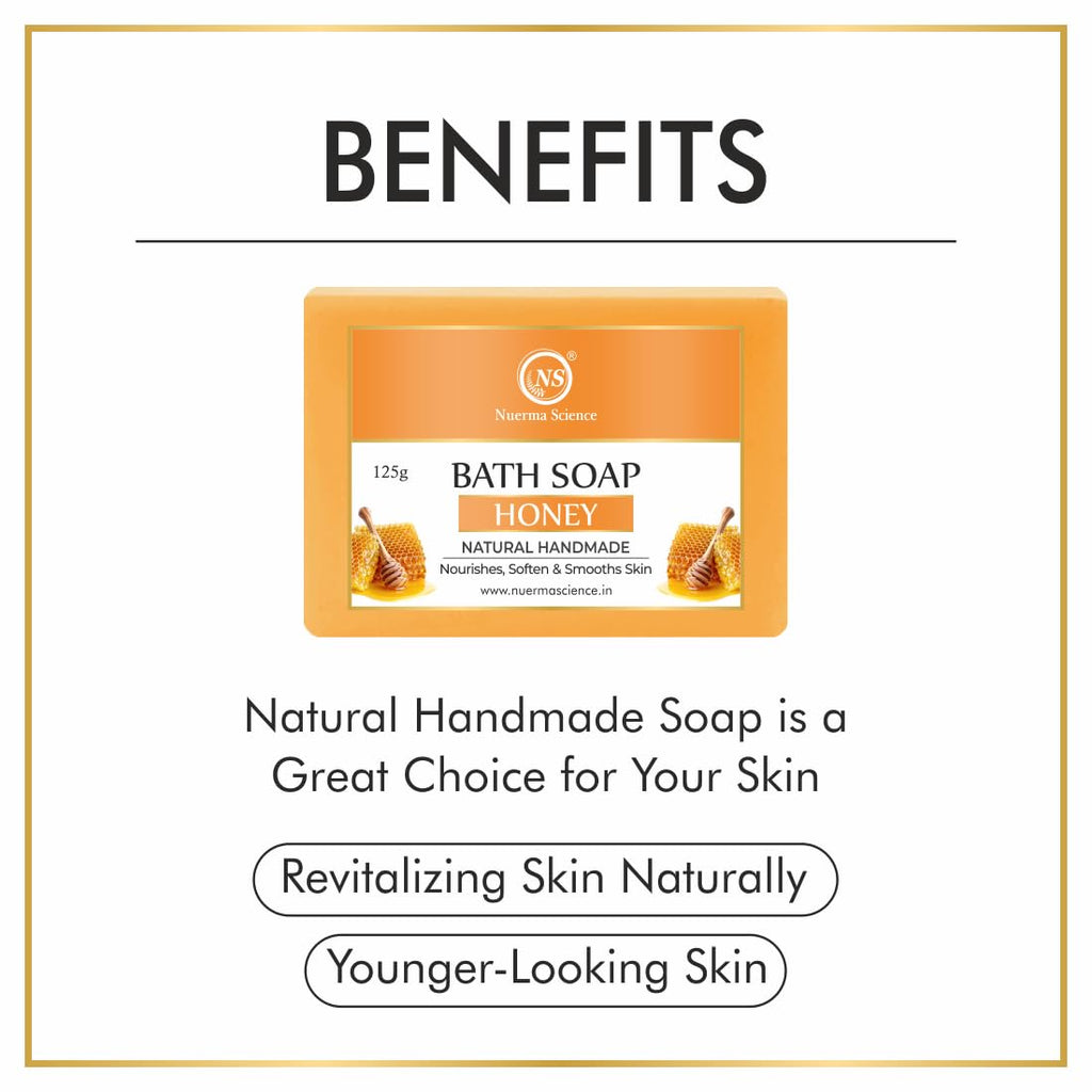 Nuerma Science Honey Bath Soap | Nourishes, Soften & Smoothes Skin | Grocsy