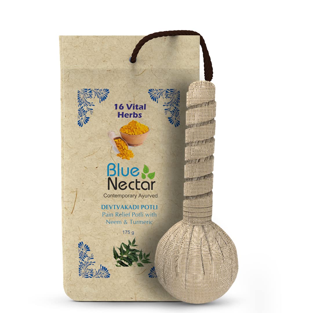 Blue Nectar devtvakadi Potli Pain Relief with Neem & Turmeric | Grocsy