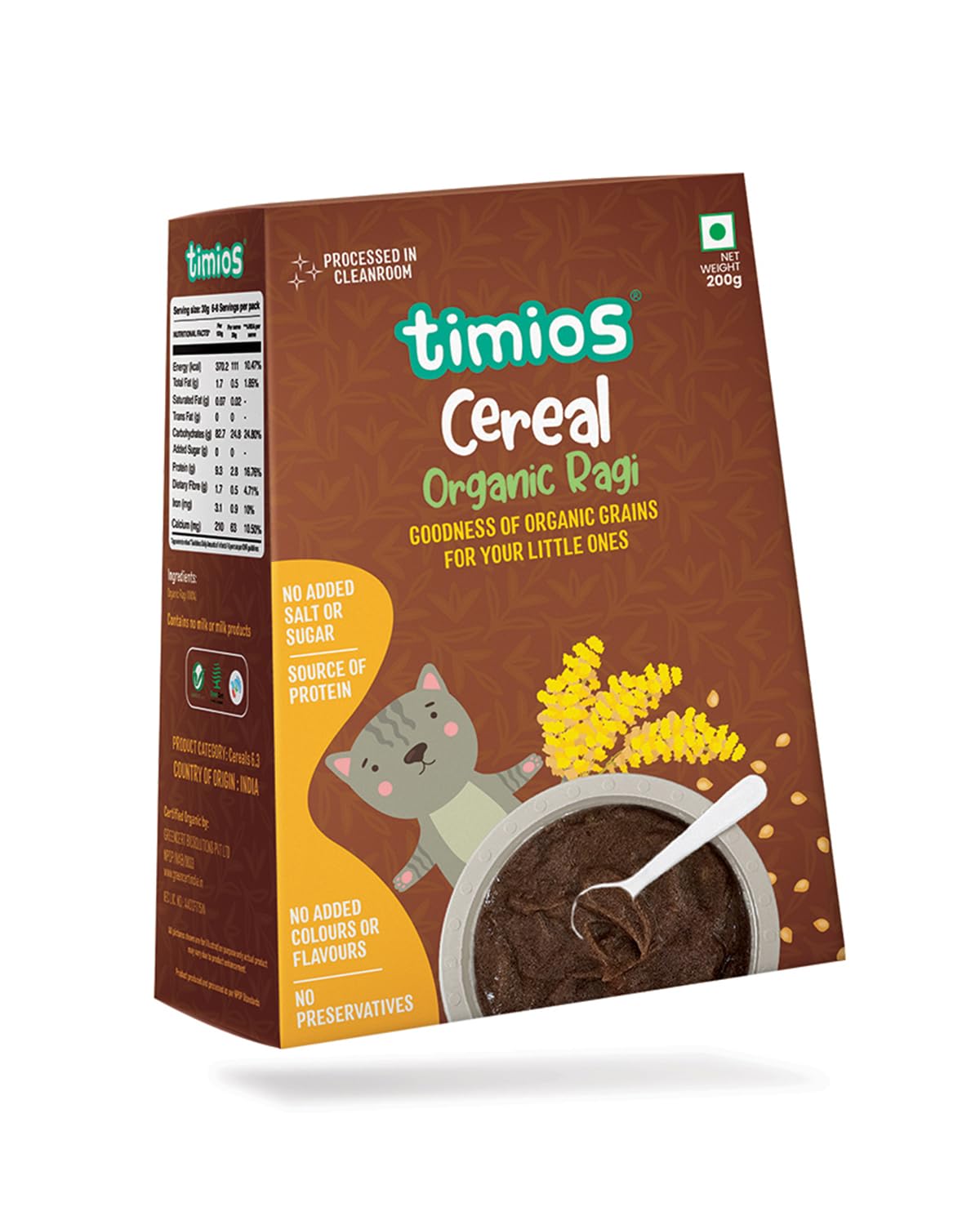 Timios Organic Ragi Porridge | Grocsy