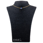 Gold-Toned Alloy Evil Pendant Necklace - The Pari | Grocsy