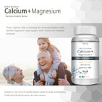 Vokin Biotech Calcium with Magnesium, Vitamin D3 & Vitamin K2- Mk-7 - Support Bone Health- 572mg | Grocsy