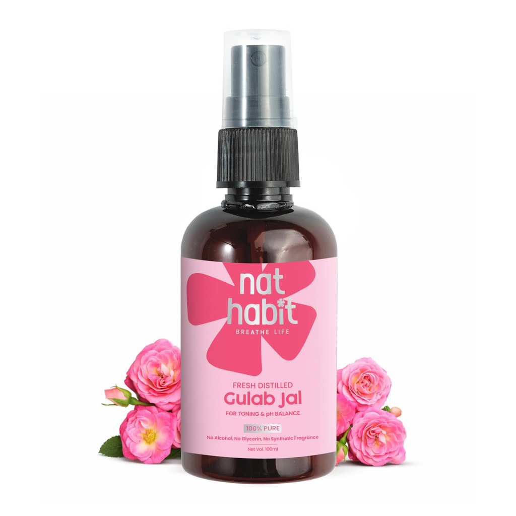 Nat Habit Fresh Distilled Rose Flora Jal | Grocsy
