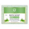 Nuerma Science Basil Scrub Bath Soap | For Acne, Blemishes & Pimples Control | Grocsy