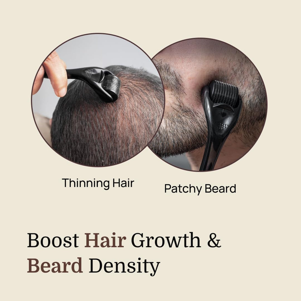 ForMen Derma Roller for Hair Growth For Scalp, Beard | Grocsy